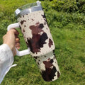 Cow Print 40z Double Wall stainless Steel tumbler